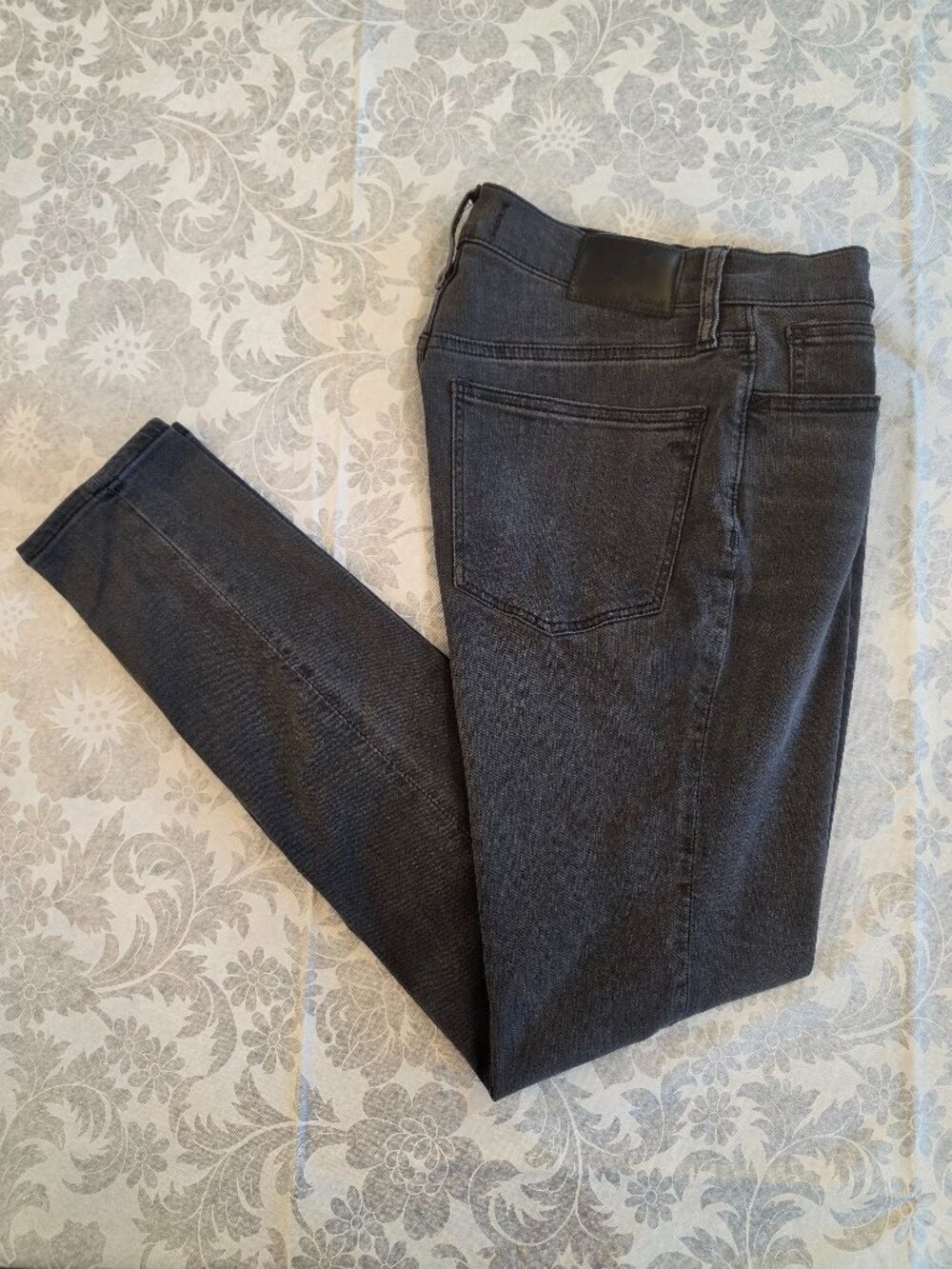 Madewell Roadtripper Taper Skinny Jeans Faded Charcoal Black 29